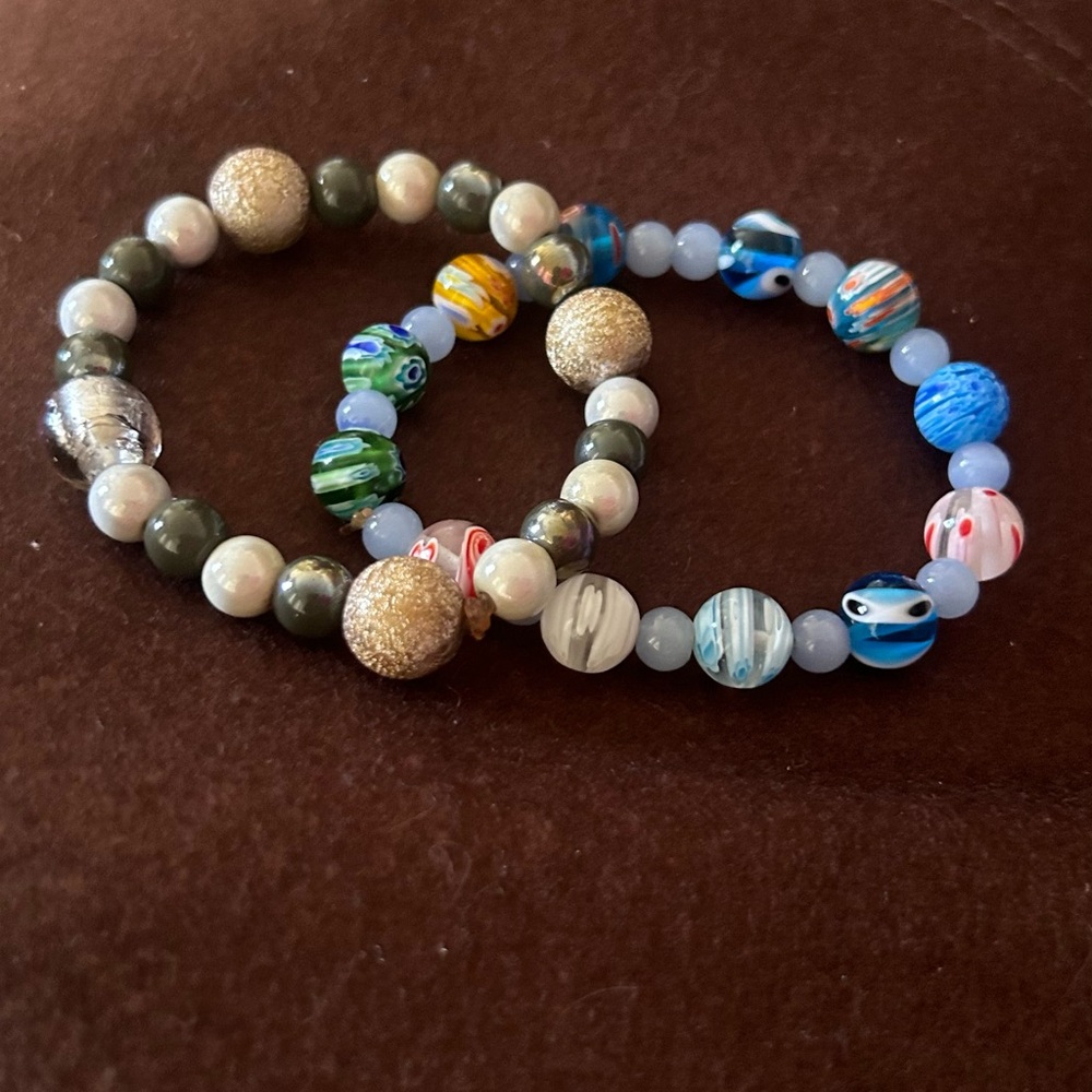 Bracelet Set (Handmade Millefiori)